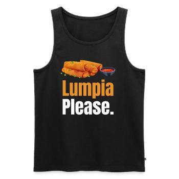 Lumpia, Bitte. Pinoy Shanghai Lover Adobo - Männer Premium Bio Tank Top - Schwarz - Vorne - AI Model Male 178 light (178cm)