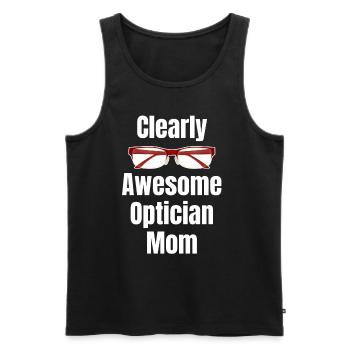 Offensichtlich Großartig, Optikerin, Mutter, - Männer Premium Bio Tank Top - Schwarz - Vorne - AI Model Male 178 light (178cm)