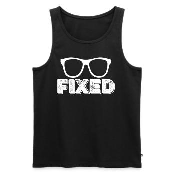 Starre Augenkataraktchirurgie Glaukom - Männer Premium Bio Tank Top - Schwarz - Vorne - AI Model Male 178 light (178cm)