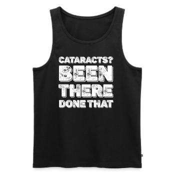 Cataracts? Been there before, the eye had - Men's Premium Organic Tank Top - black - Front - Michal (187cm)