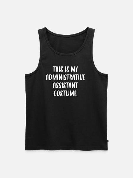 C’est mon costume d’assistant administratif. - Débardeur bio Premium Homme - noir