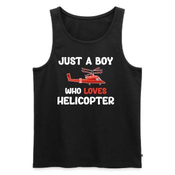 Nur Ein Junge, Der - Männer Premium Bio Tank Top - Schwarz - Vorne - AI Model Male 178 light (178cm)