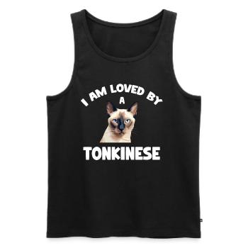 Ich Werde Von Einem - Männer Premium Bio Tank Top - Schwarz - Vorne - Michal (187cm)