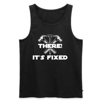 Never Better, Funny Craftsman, Contractor, - Men's Premium Organic Tank Top - black - Front - Michal (187cm)