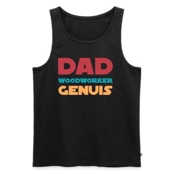 Never Better, Funny Craftsman, Contractor, - Men's Premium Organic Tank Top - black - Front - Michal (187cm)