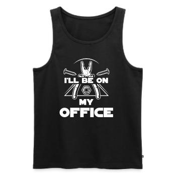 Never Better, Funny Craftsman, Contractor, - Men's Premium Organic Tank Top - black - Front - Michal (187cm)