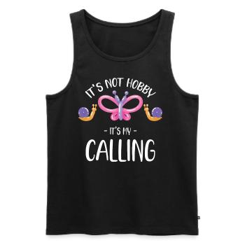It's not my hobby, it's my calling. - Men's Premium Organic Tank Top - black - Front - Michal (187cm)