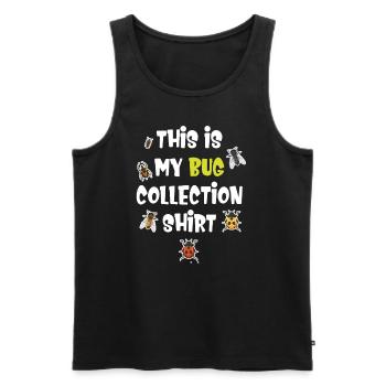 Das Ist Mein Sammelshirt Entomologe - Männer Premium Bio Tank Top - Schwarz - Vorne - AI Model Male 178 light (178cm)