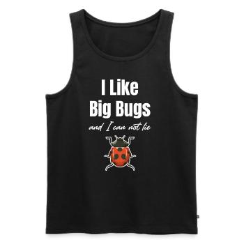 Ich Mag Große Insekten und Ich Kann Nicht Lügen - Männer Premium Bio Tank Top - Schwarz - Vorne - AI Model Male 178 light (178cm)