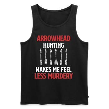 Shameless Arrowhead Hamster, The - Men's Premium Organic Tank Top - black - Front - Michal (187cm)