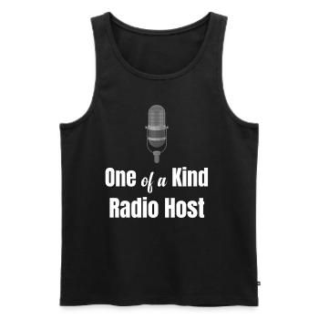 Einzigartiger Radiomoderator, Ham Recording, - Männer Premium Bio Tank Top - Schwarz - Vorne - AI Model Male 178 light (178cm)