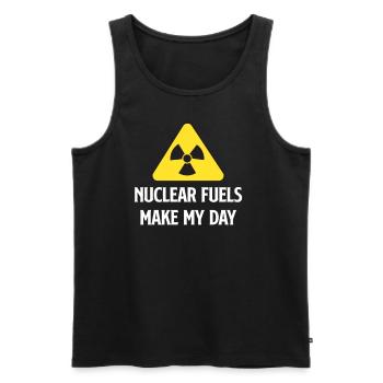 Kernbrennstoffe Machen Meinen Tag Lustig - Männer Premium Bio Tank Top - Schwarz - Vorne - AI Model Male 178 light (178cm)