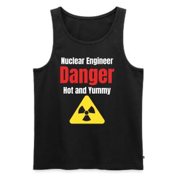 Nuclear Engineer Danger Hot & Yummy Engineer - Männer Premium Bio Tank Top - Schwarz - Vorne - AI Model Male 178 light (178cm)