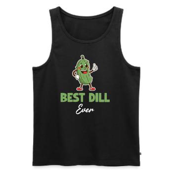 Bester Dill Aller Zeiten, Eingelegtes, - Männer Premium Bio Tank Top - Schwarz - Vorne - AI Model Male 178 light (178cm)