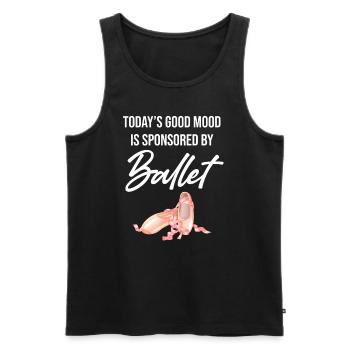 Today’s Good Mood est commandité par Ballet - Débardeur bio Premium Homme - noir - Devant - AI Model Male 178 light (178cm)
