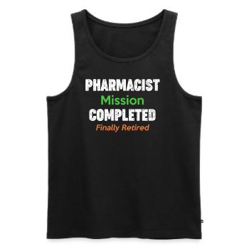Mission pharmacienne terminée, Propofol - Débardeur bio Premium Homme - noir - Devant - Michal (187cm)
