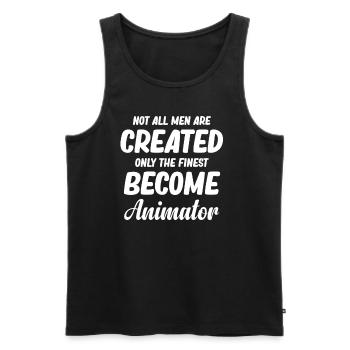 Nicht Alle Männer Sind Gleich Lustig. - Männer Premium Bio Tank Top - Schwarz - Vorne - AI Model Male 178 light (178cm)