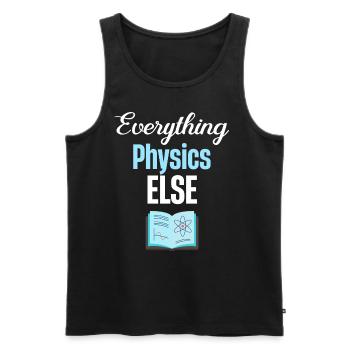 Everything Else Physics Professor Chemistry Periodic Geeks - Men's Premium Organic Tank Top - black - Front - AI Model Male 178 light (178cm)