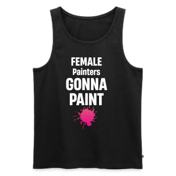 Painters Painting House Illustrators Designers - Men's Premium Organic Tank Top - black - Front - AI Model Male 178 light (178cm)