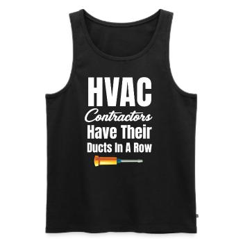 Hlk-auftragnehmer Haben Ihre Kanäle In Einer - Männer Premium Bio Tank Top - Schwarz - Vorne - AI Model Male 178 light (178cm)