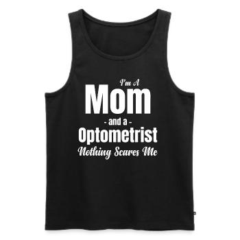 Ich Bin Mutter Und Optikerin. Nichts Macht Mir - Männer Premium Bio Tank Top - Schwarz - Vorne - AI Model Male 178 light (178cm)