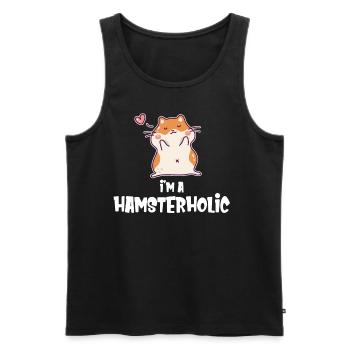 Ich Bin Ein Hamsterholic-liebhaber, Ein Süßer - Männer Premium Bio Tank Top - Schwarz - Vorne - Michal (187cm)