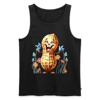 Peanut Flowers Nature Nature Lover - Men's Premium Organic Tank Top - black - Front - Michal (187cm)
