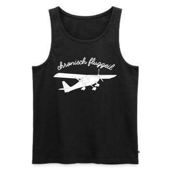 fk9 Flugzeug Pilot Flieger Ultaleichtflugzeug UL - Männer Premium Bio Tank Top - Schwarz - Vorne - AI Model Male 178 light (178cm)