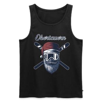 Obertauern Ski Sknowboard - Männer Premium Bio Tank Top - Schwarz - Vorne - AI Model Male 178 light (178cm)