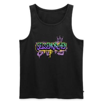 Gelsenkirchen Deutschland Stadt Graffiti Sprayer - Männer Premium Bio Tank Top - Schwarz - Vorne - Michal (187cm)