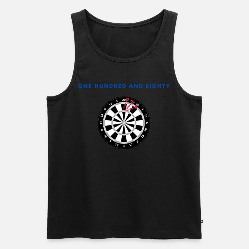 Darts - one hundred and eighty - Männer Premium Bio Tank Top - undefined