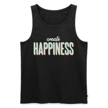 Positive - Men's Premium Organic Tank Top - black - Front - AI Model Male 178 light (178cm)