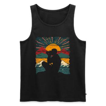 Photography Nature Photography SLR Camera - Men's Premium Organic Tank Top - black - Front - AI Model Male 178 light (178cm)