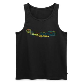 Azoren Sao Miguel São Miguel Island - Männer Premium Bio Tank Top - Schwarz - Vorne - AI Model Male 178 light (178cm)