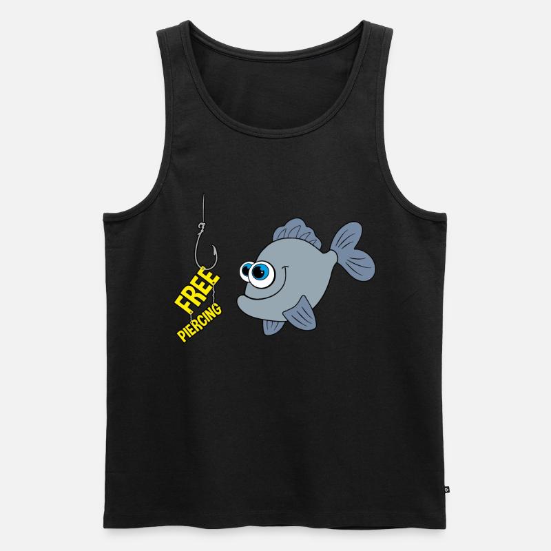 Free Piercing - Männer Premium Bio Tank Top - Schwarz