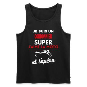 je ne suis pas Parfaite Sarah - Débardeur bio Premium Homme - noir - Devant - Michal (187cm)