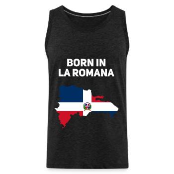 République dominicaine - Débardeur bio Premium Homme - charbon - Devant - Alexander (188cm)