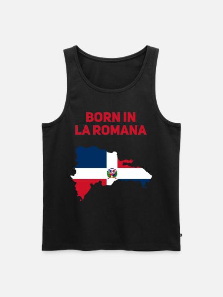 La Romana - Men's Premium Organic Tank Top - black