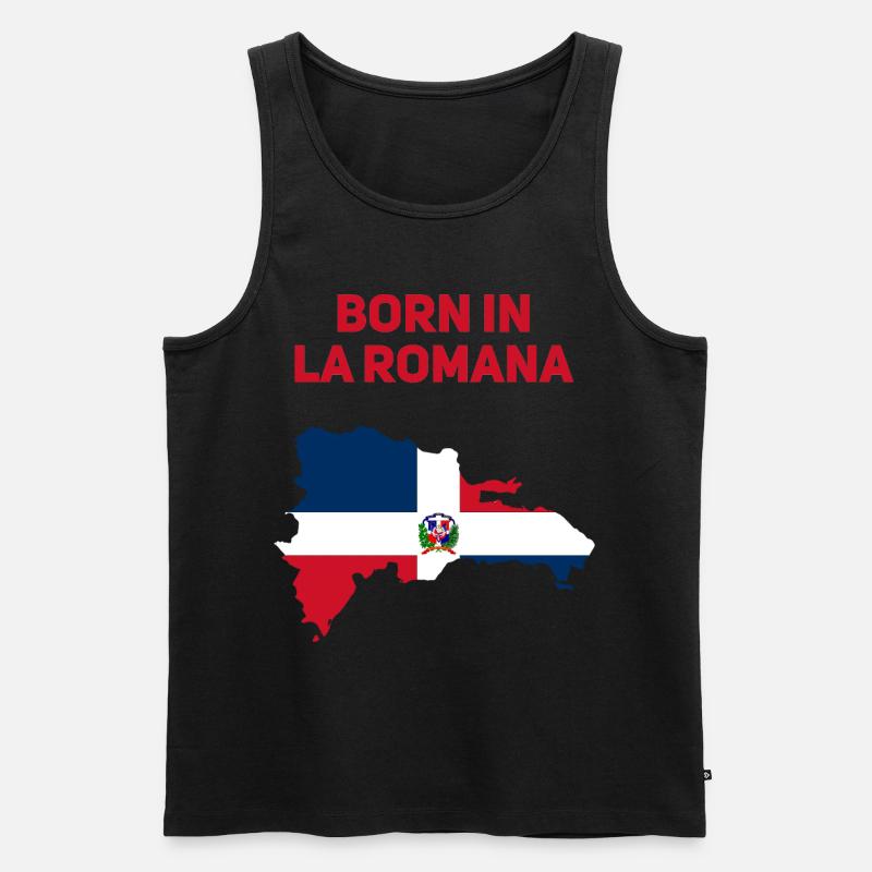 La Romana - Männer Premium Bio Tank Top - Schwarz