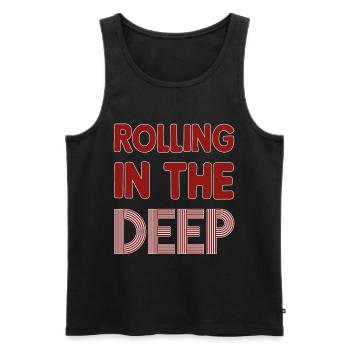 Rolling in the Deep - Débardeur bio Premium Homme - noir - Devant - Michal (187cm)