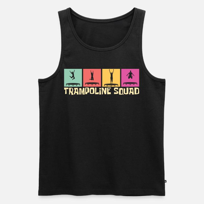 Trampoline Squad- Trampoline Geschenkidee - Männer Premium Bio Tank Top - Schwarz