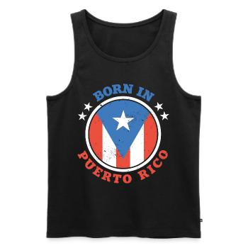 Porto Rico - Débardeur bio Premium Homme - noir - Devant - Michal (187cm)