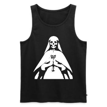 Osez vous démarquer dans Unique Horror Nun, Satanique, - Débardeur bio Premium Homme - noir - Devant - Michal (187cm)