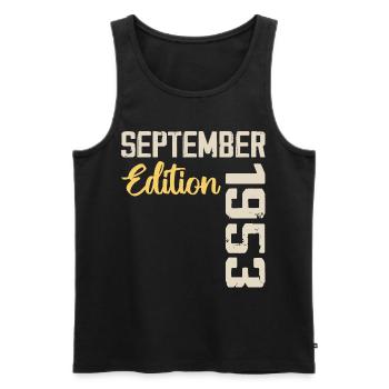 September 1953 - 71. Jahrestag September 1953 - Männer Premium Bio Tank Top - Schwarz - Vorne - Michal (187cm)