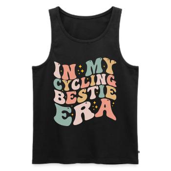 In My Cycling Bestie Era Retro Game Day | Cycling - Débardeur bio Premium Homme - noir - Devant - Michal (187cm)