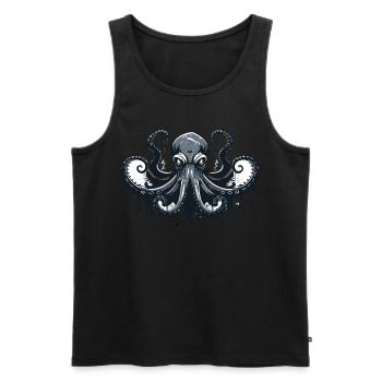 Cthulhu Lord and Savior Monster Horror T-Shirt - Männer Premium Bio Tank Top - Schwarz - Vorne - AI Model Male 178 light (178cm)