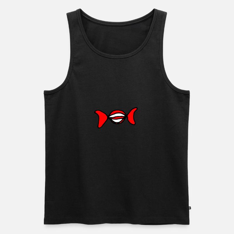 Bonbon Comic - Männer Premium Bio Tank Top - Schwarz