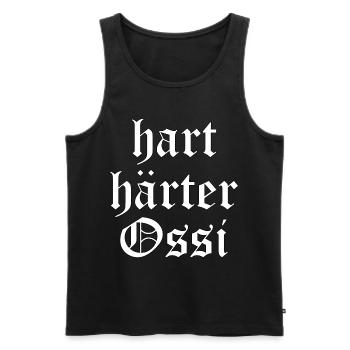 Ossi Spruch Ostdeutschland Ossis Geschenk - Männer Premium Bio Tank Top - Schwarz - Vorne - AI Model Male 178 light (178cm)