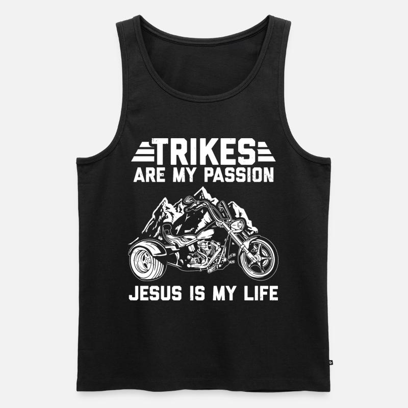 Triker - Männer Premium Bio Tank Top - Schwarz