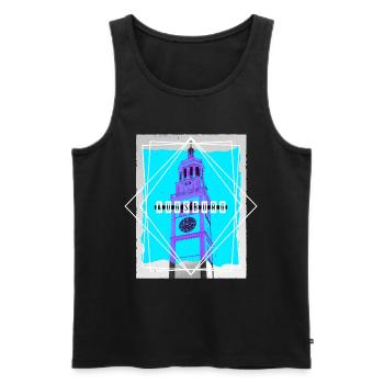 Augsburg Deutschland Stadt Skyline Heimat Liebe - Männer Premium Bio Tank Top - Schwarz - Vorne - Michal (187cm)